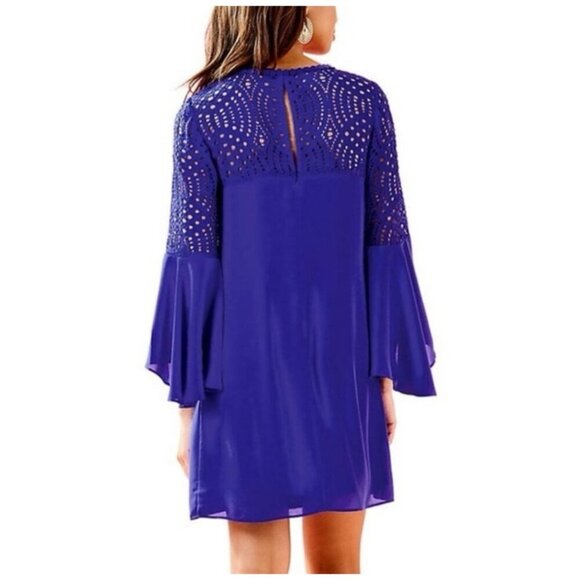Lilly Pulitzer Amenna Dress Womens Size 8 in Royal Purple Style 000259 $198 - Picture 11 of 11